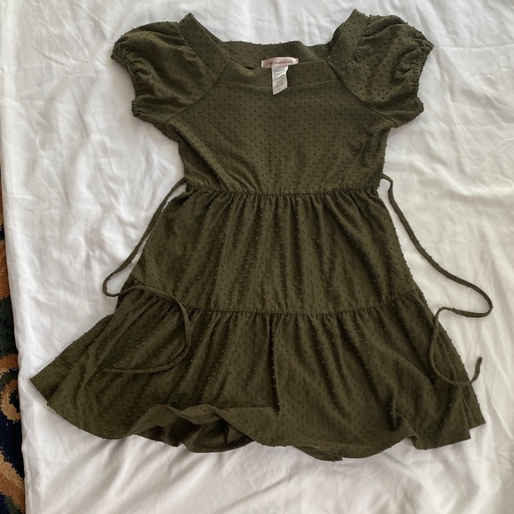 Love Squared Other - Love Squared Olive Green Casual Kids Dress